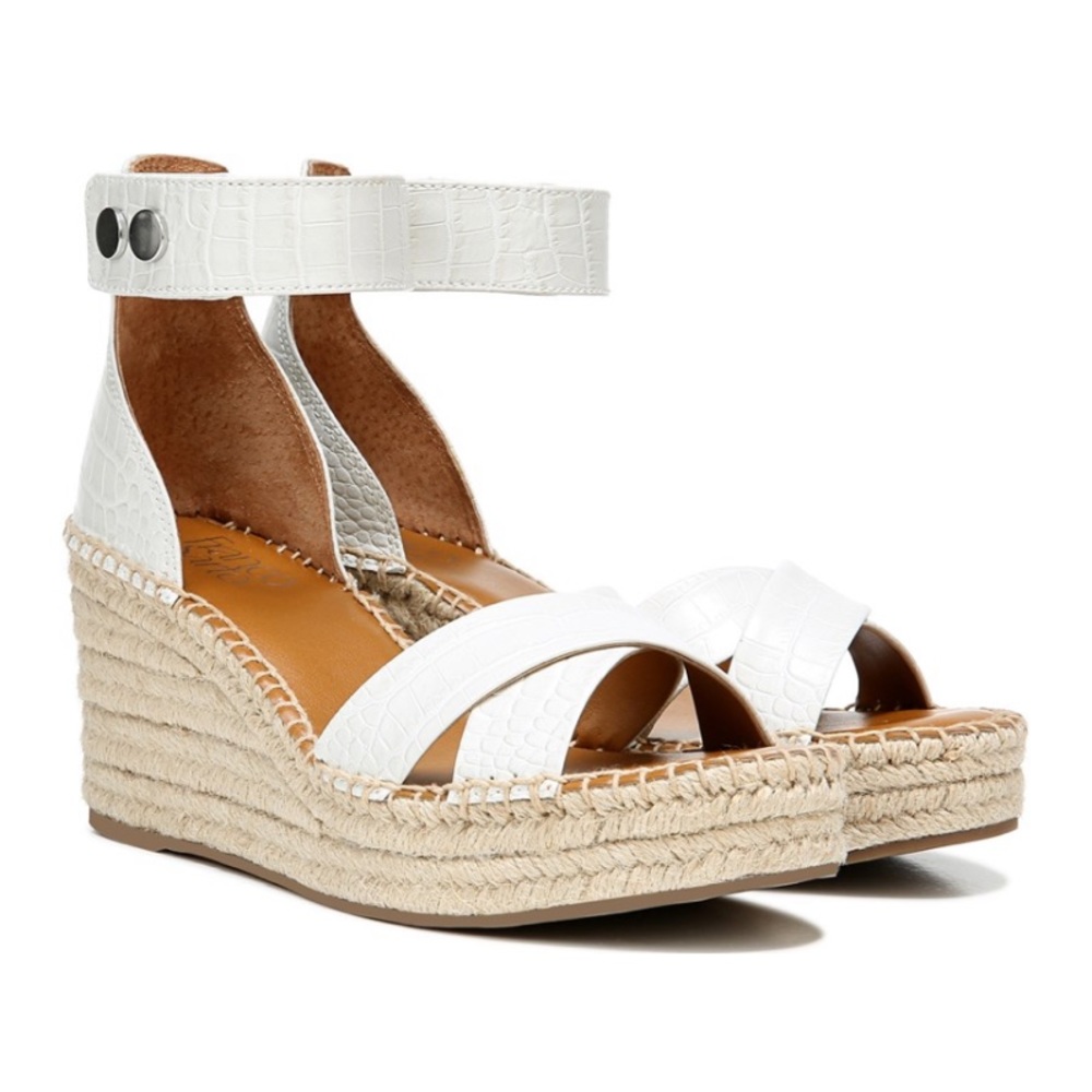 NIB Franco Sarto Carlotta Espadrille Wedge Sandal